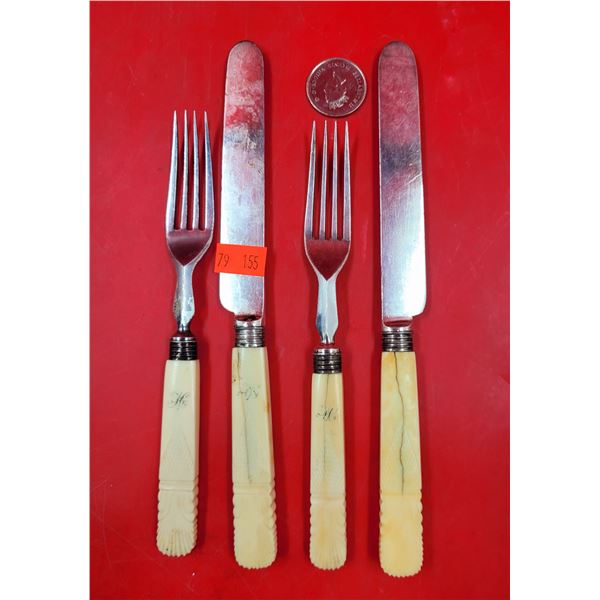 4 Pcs. of Antique (1860-1880) Cutlery