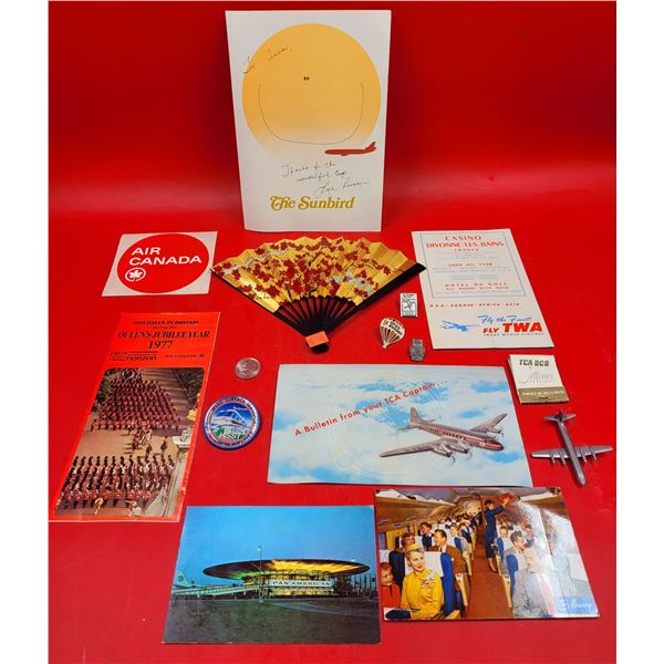 Lot of VTG Airline Collectibles