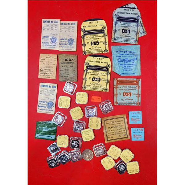 Lot of VTG NOS Watch Parts
