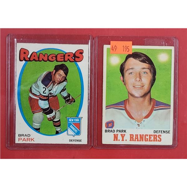 2 VTG Brad Park NY Rangers Hockey Cards