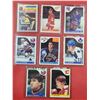 8 Hockey Cards w/ Gilmour, Sandstrom, LaFontaine, & More