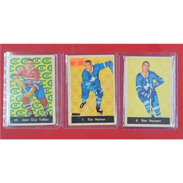 3 VTG Hockey Cards (Talbot, Horton, & Stewart)