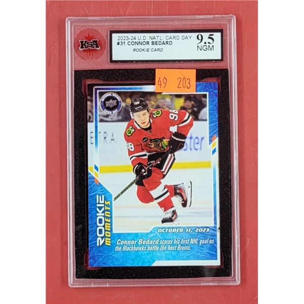 KSA Graded Connor Bedard Rookie Card