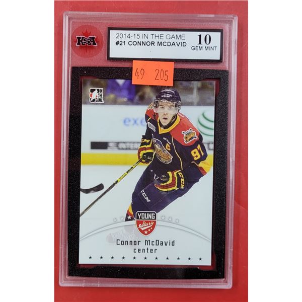 KSA Graded Connor McDavid Hockey Card