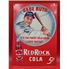 Image 1 : Embossed Tin Babe Ruth Red Rock Cola Sign