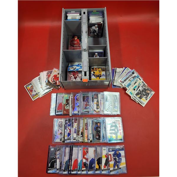Lot of Assorted Hockey Cards w/ Carrying Case (Wagner, Bahl, Lehtonen, etc.)