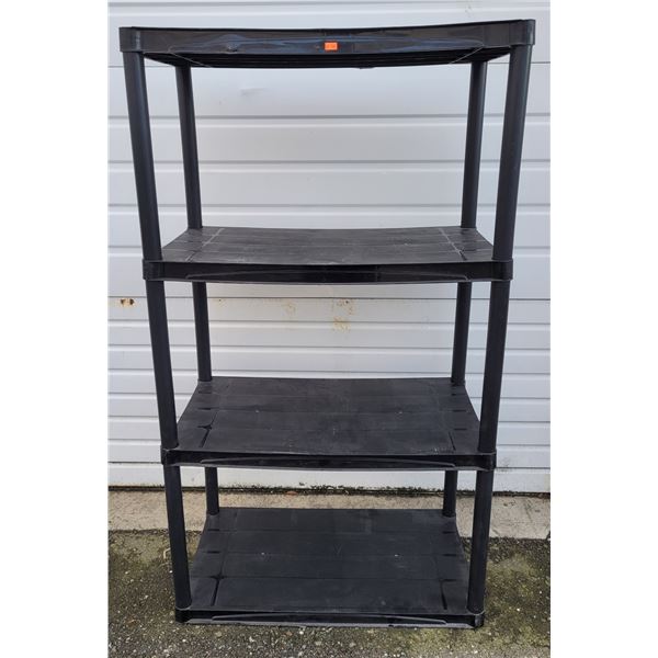 Plastic 4-Tier Shelving Unit