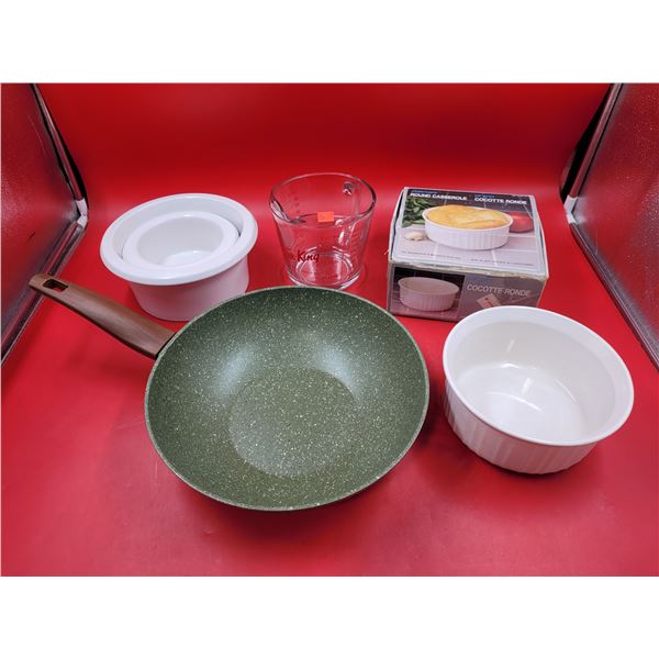 Baking Dishes, TVS Pan Made in Italy, & Measuring Cup