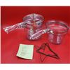 Image 1 : VTG Pyrex Flameware Glass Double Boiler