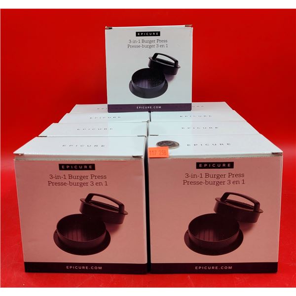 Lot of Epicure 3-in-1 Burger Presses