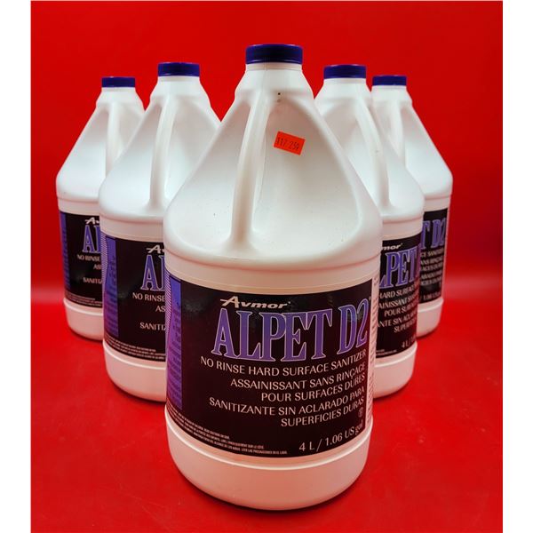 Lot of Avmor Alpet D2 No Rinse Hard Surface Sanitizer