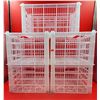 Image 1 : Lot of Stackable Plastic Storage Baskets