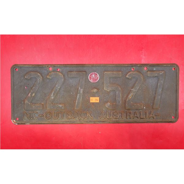 VTG Outback Australia License Plate
