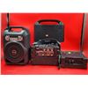 Image 1 : Electronics Lot w/ Micro Cube Portable Guitar Amplifier, Earise Portable PA System, & More