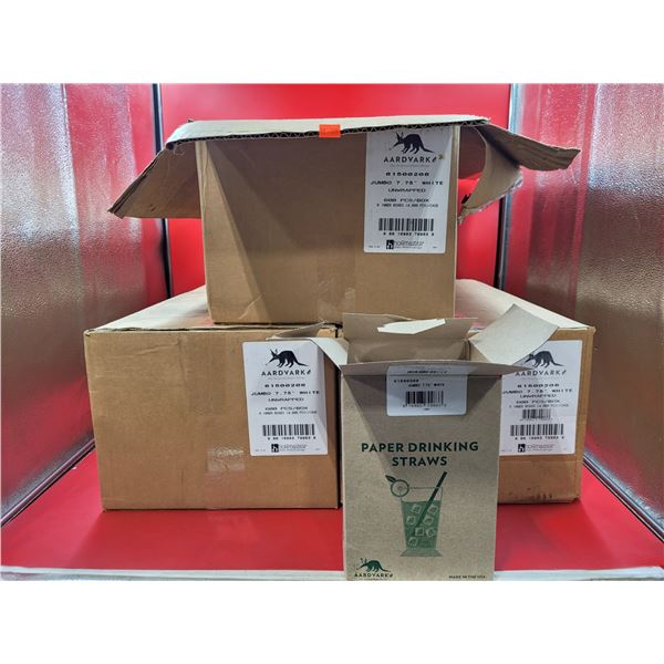 Lot of Aardvark Paper Drinking Straws