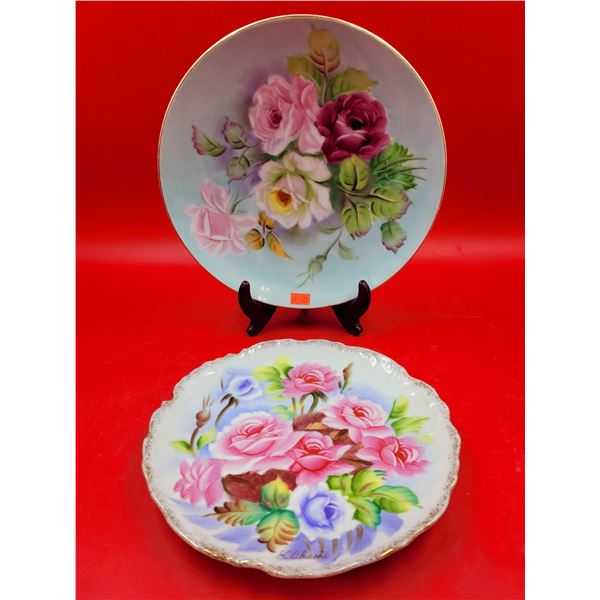2 Hand-Painted Takiro Plates Made in Japan