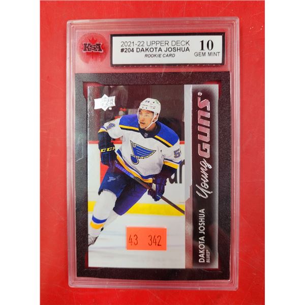 KSA Graded Dakota Joshua Rookie Card