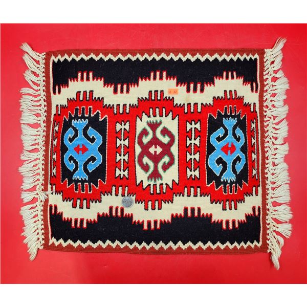 Small Square Hand-Knotted Rug/Runner