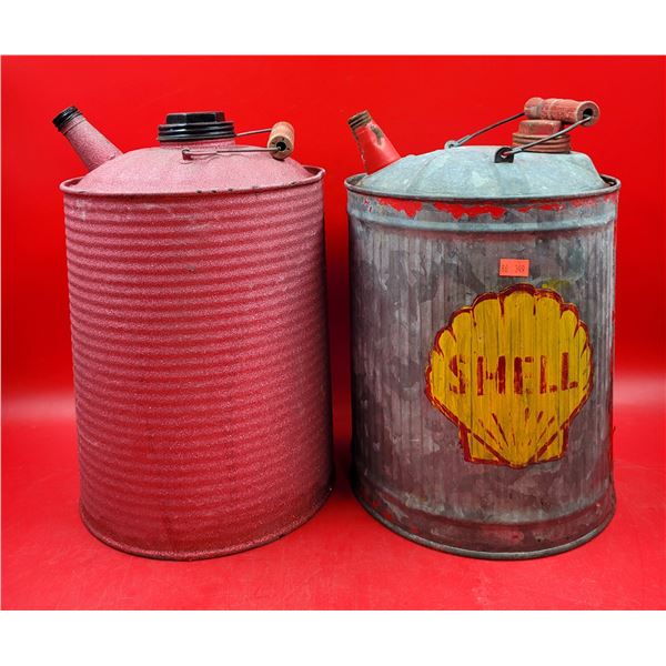 2 VTG Gasoline Cans
