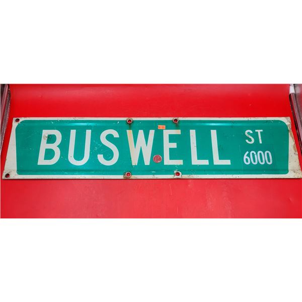 Buswell Street Metal Street Sign