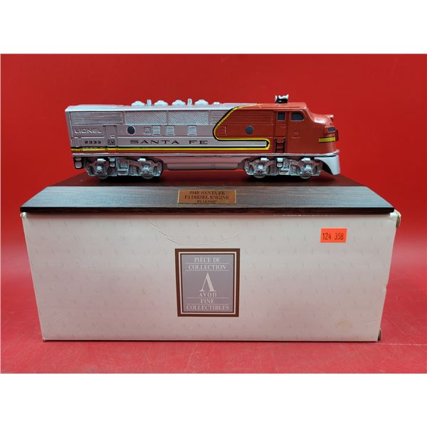 Avon 1948 Santa Fe F3 Diesel Engine Collectible by Lionel