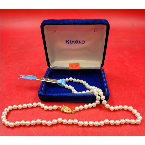 Kimono Pearl Necklace