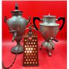 Image 1 : Cheese Grater Lamp & 2 VTG German Coffee Percolators