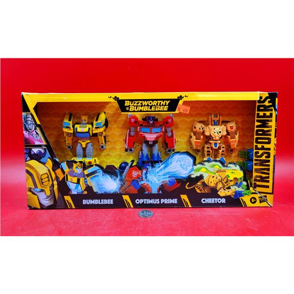 Hasbro Transformers Action Figure 3-Pack (Bumblebee, Optimus Prime, & Cheetor)