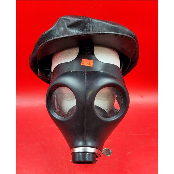 Leather Flat Cap & Gas Mask