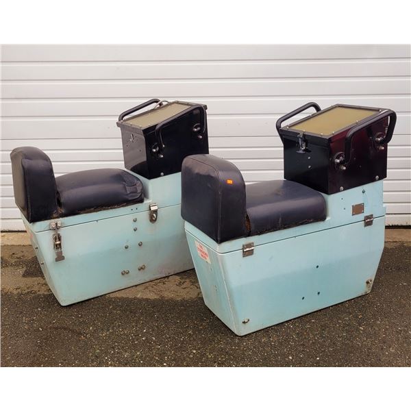 Pair of VTG Boat Seats (Believed to be From Military Boat)