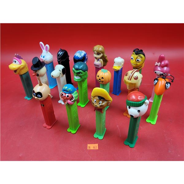 Lot of Assorted Pez w/ Hulk, Barry B. Benson, Bratz, & More