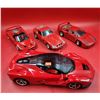Image 1 : 3 Diecast Ferraris & 1 Plastic Ferrari