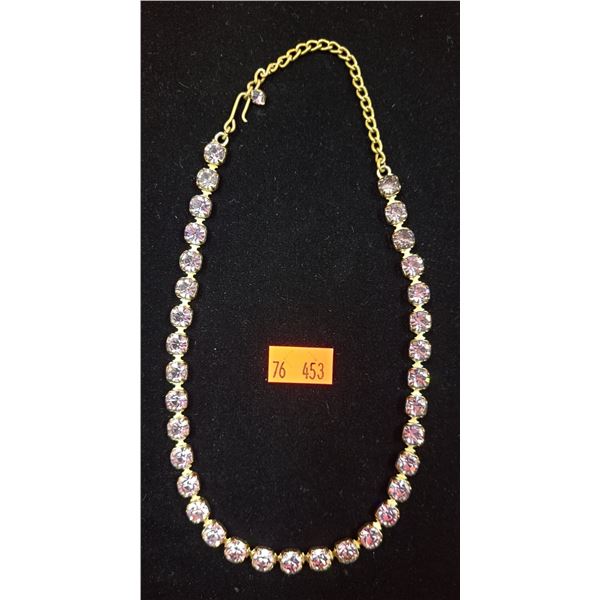 VTG Rhinestone Costume Necklace
