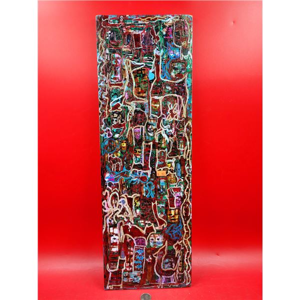 Original "Faces in The Crowd" Street Art by Brettzu