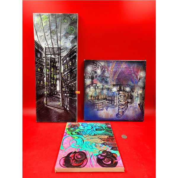 3 Pieces of Original Street Art