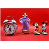 Image 1 : Disney Alarm Clock & Figures (Evil Queen, Mickey, & Minnie)