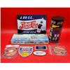Image 1 : Collectibles Lot w/ Pepsi-Cola Sign, Ship Model Kit, RC Car, & Harley-Davidson Oil Coasters, & More