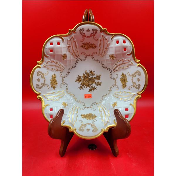 Reichenbach Porcelain Footed Centerpiece Bowl Made in Germany