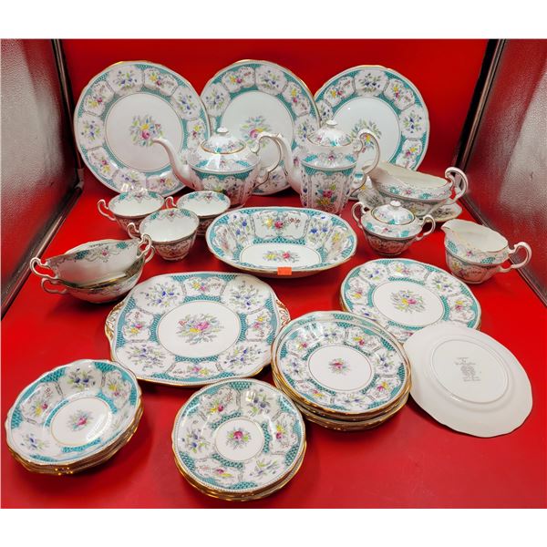 Assorted Hand-Painted Northumbria "Lowestoft" Fine Bone China Dishes Made in England