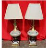 Image 1 : VTG Pair of Lamps Made in France w/ Shades