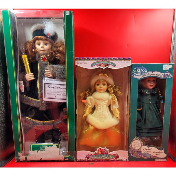 2 Porcelain Dolls & Telco Motion-Ette Animatronic