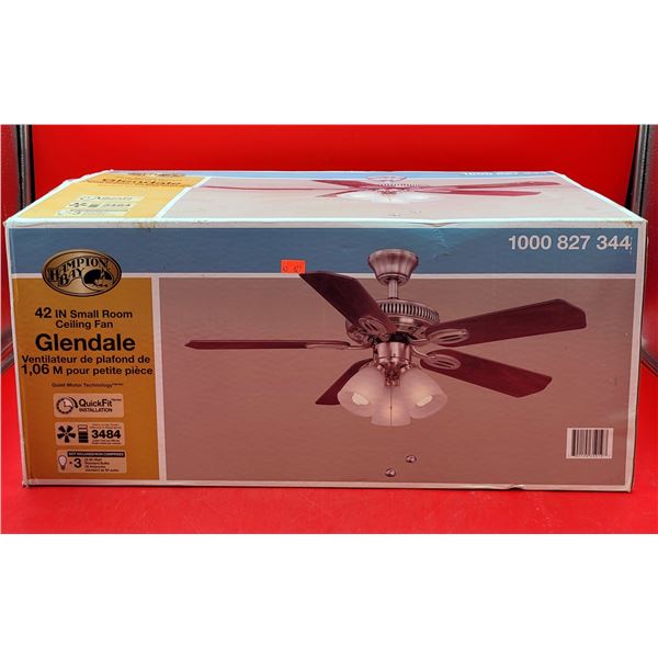 Hampton Bay 42" Glendale Small Room Ceiling Fan