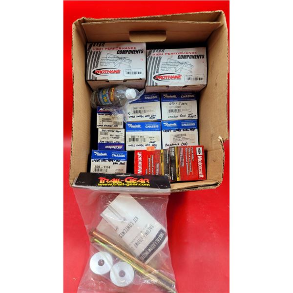 Lot of New Car Parts w/ Arm Ball Joints, Fuel Filters, & Motor/Transmission Mounts, & More