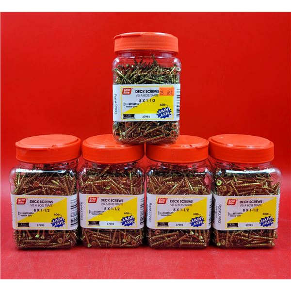 Lot of Grip Rite 8 x 1-1/2 Deck Screws