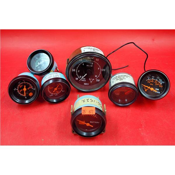 Lot of Assorted VTG Automobile Gauges