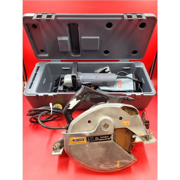 Craftsman Circular Saw & Small Skil Biscuit Plate Joiner