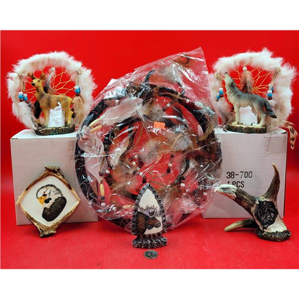 Lot of Resin Nature Sculptures & Dreamcatchers