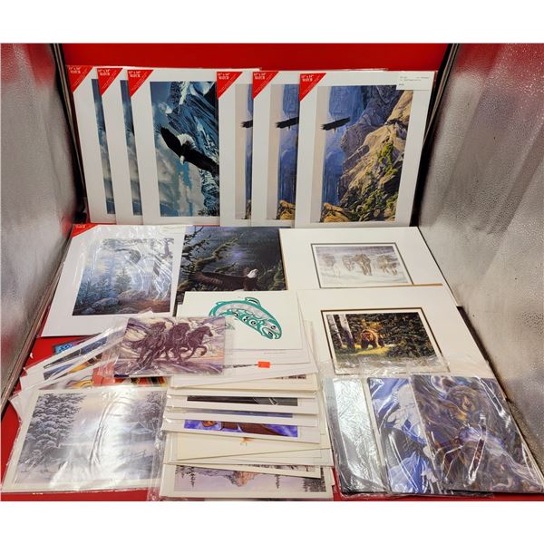 Lot of Assorted Nature & Native Prints