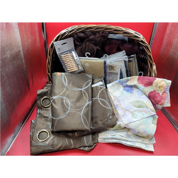 Lot of Curtains, Table Cloths, & Place Mats