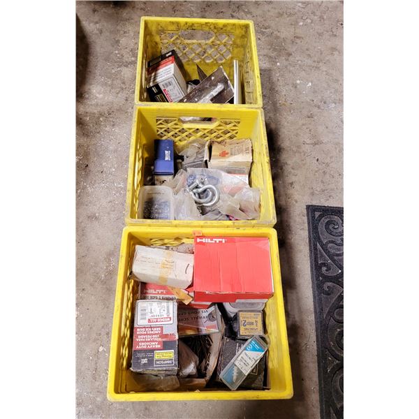 Hardware Lot w/ Anchors, Drywall Screws, Spring Pins, Nails, & More